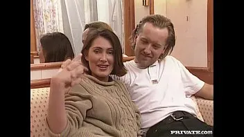Classy British gorgeous give blowjob and fuck in vintage sex
